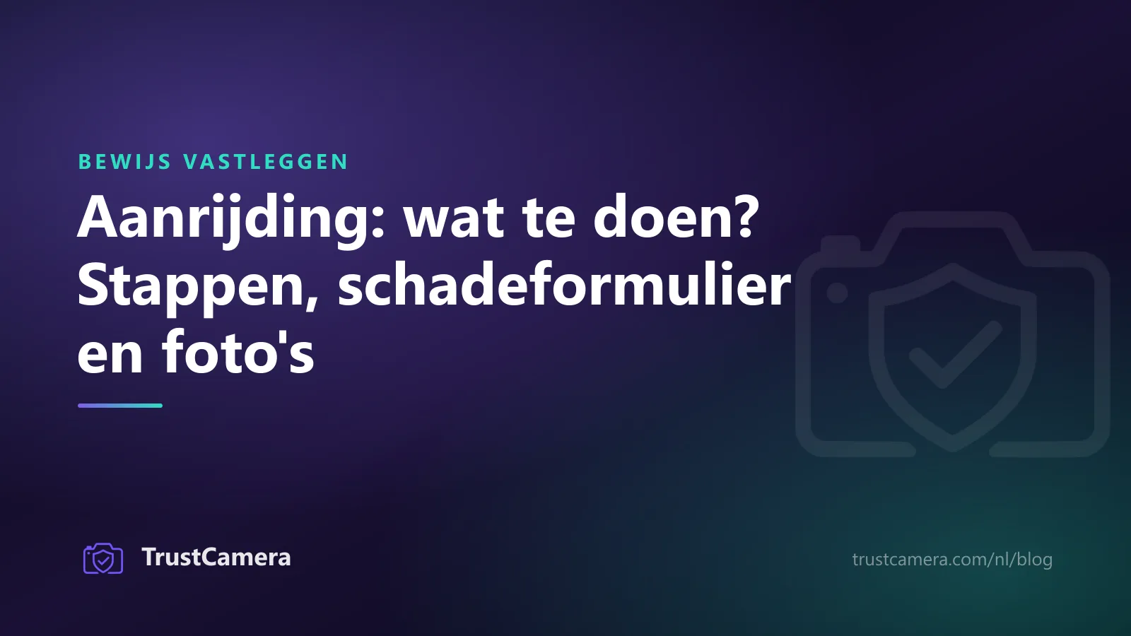 Omslagafbeelding: aanrijding, wat te doen? Stappen, schadeformulier en foto's