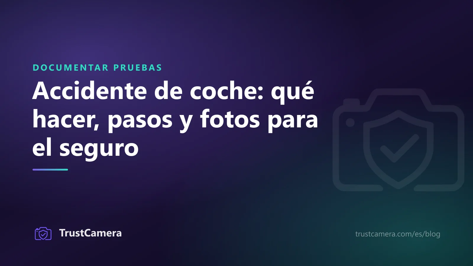 Portada: accidente de coche, qué hacer paso a paso y qué fotos necesita el seguro
