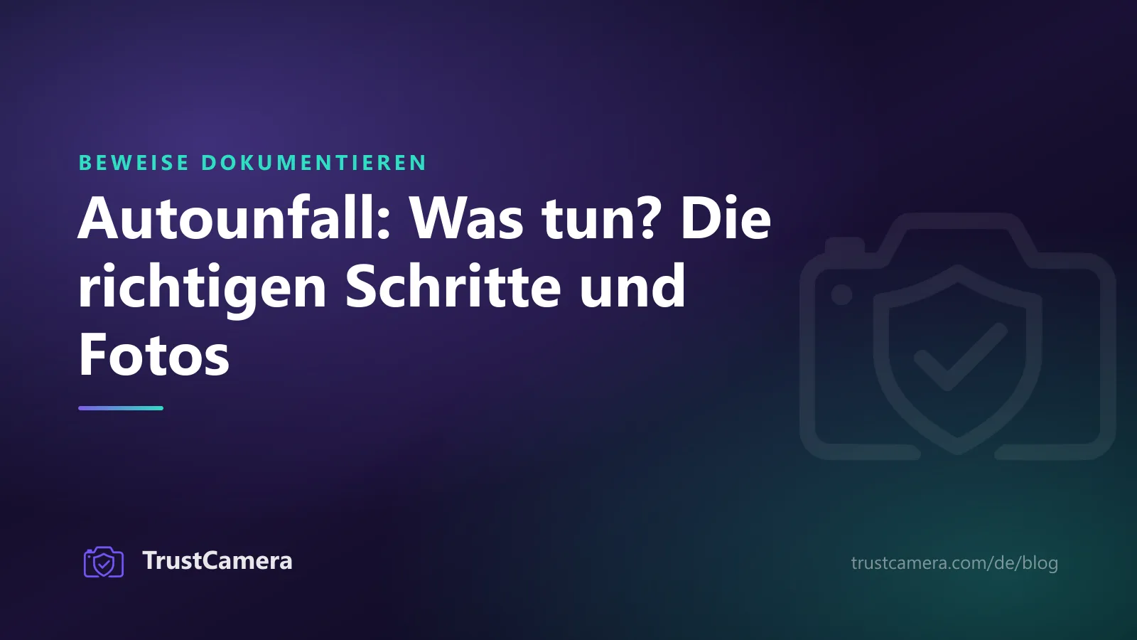 Titelbild: Autounfall, was tun? Die richtigen Schritte und Fotos