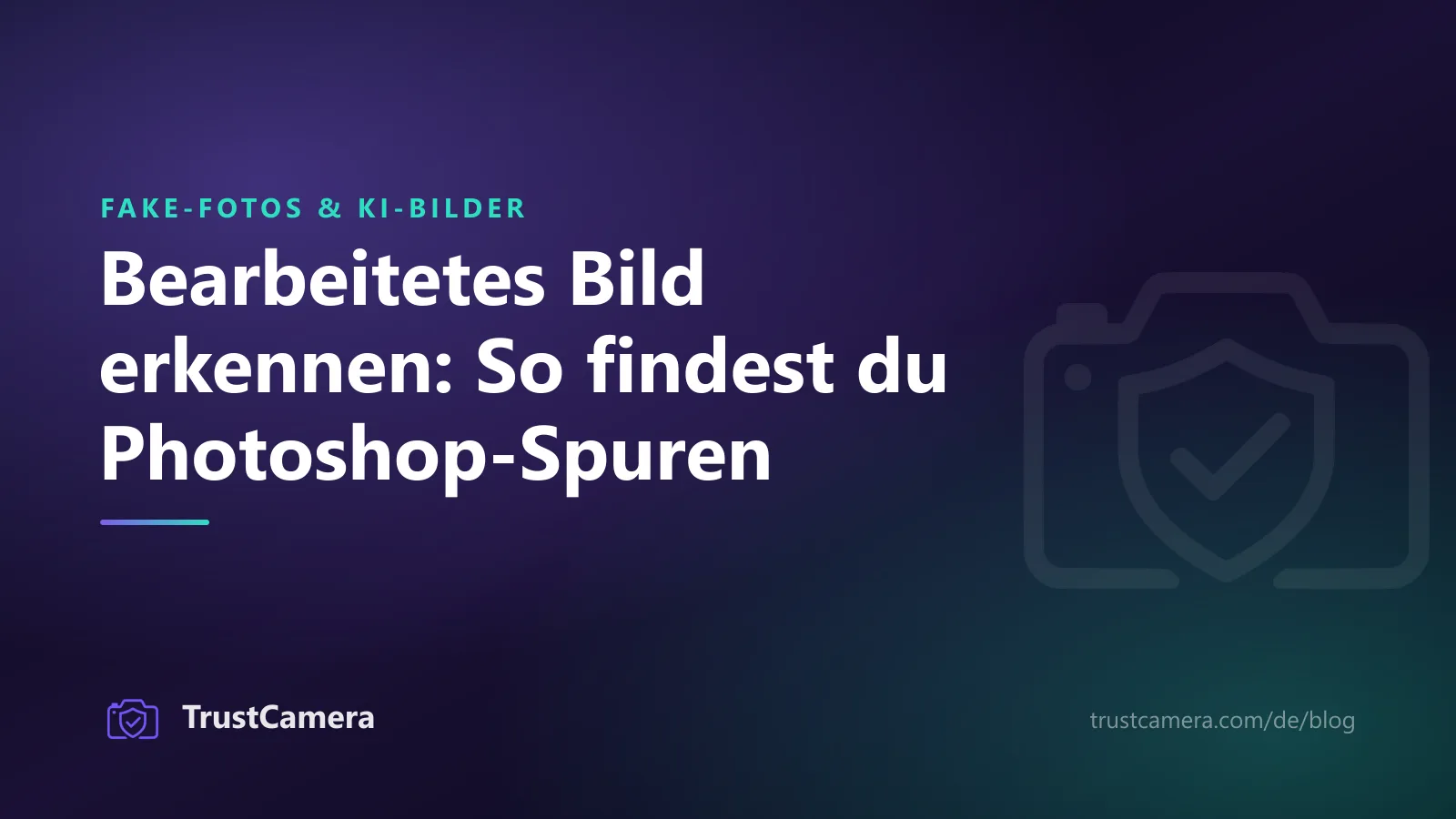 Titelbild: Bearbeitetes Bild erkennen und Photoshop-Spuren finden