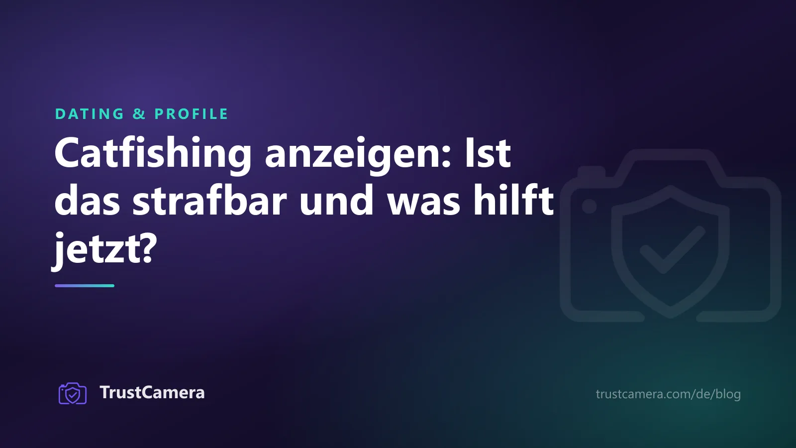 Titelbild: Catfishing anzeigen, mit Antworten zur Strafbarkeit und zu den nächsten Schritten