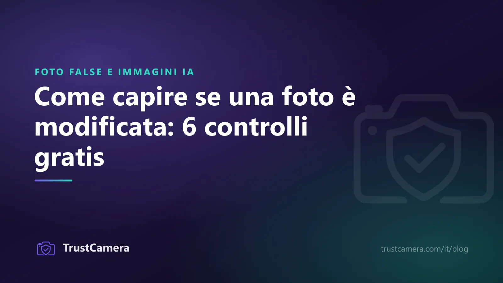 Copertina: come capire se una foto è modificata con sei controlli gratuiti