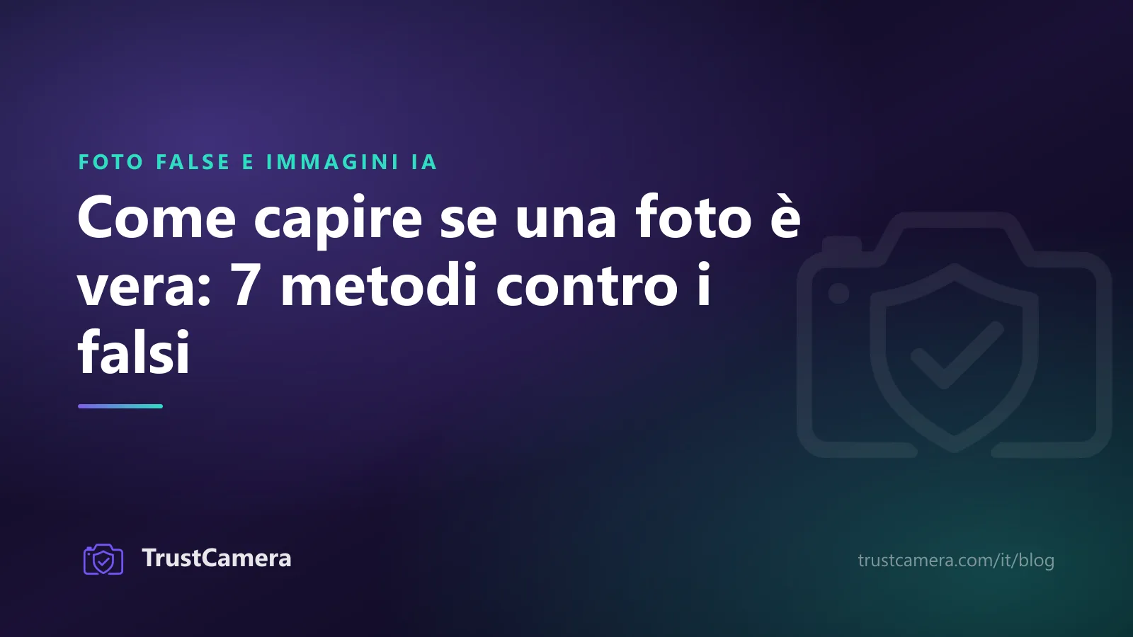 Copertina: come capire se una foto è vera con sette metodi per scoprire i falsi