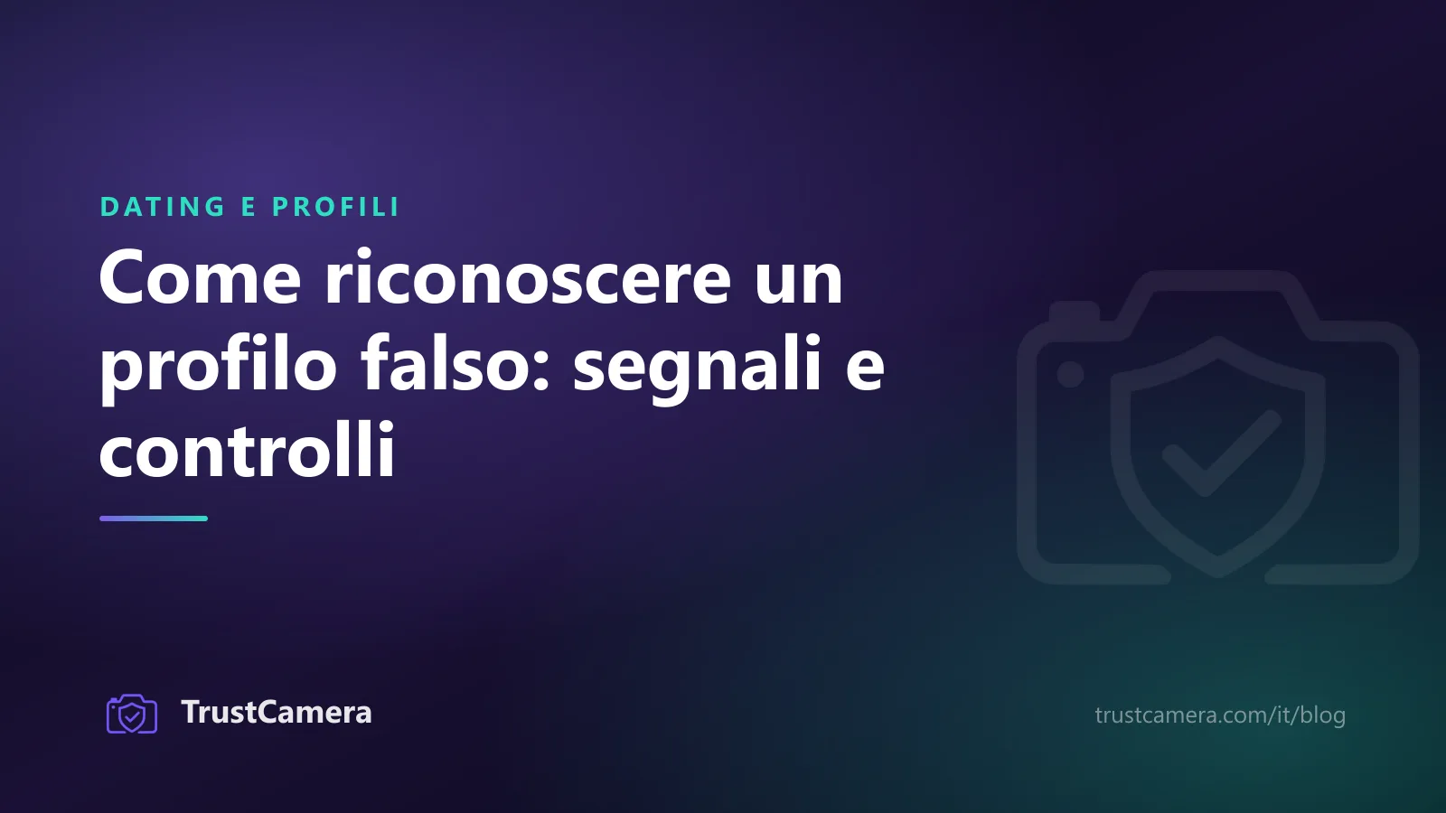 Immagine di copertina: come riconoscere un profilo falso, con segnali e controlli