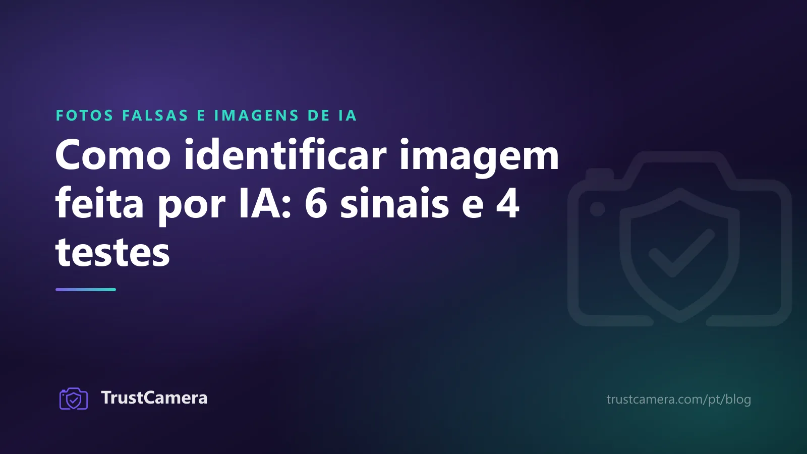 Capa: como identificar imagem feita por IA com seis sinais e quatro testes