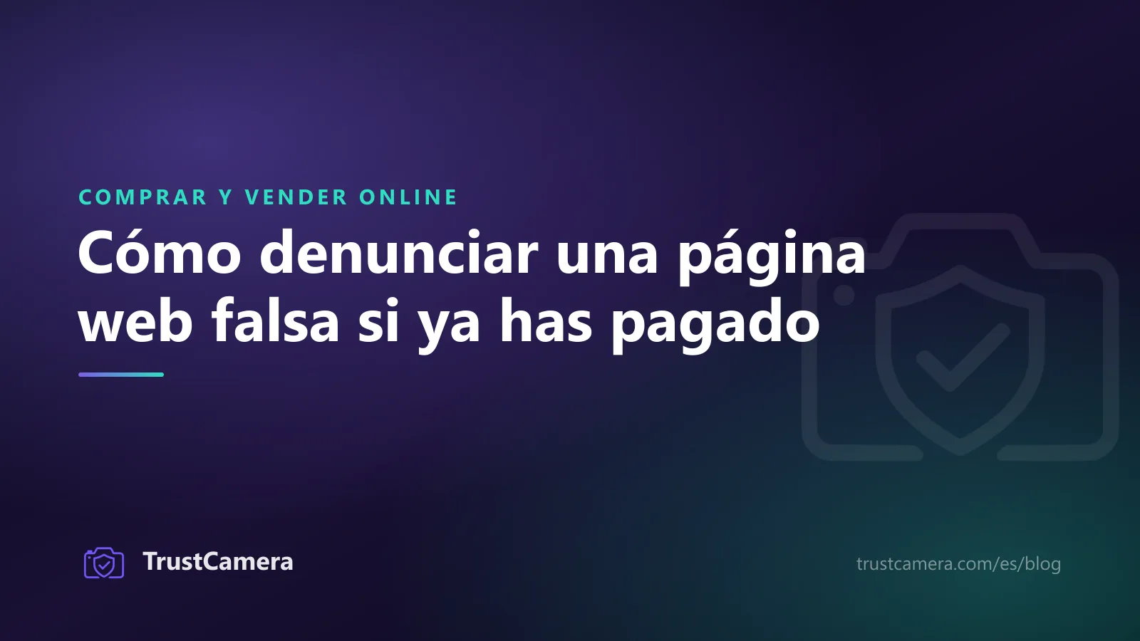 Imagen de portada: cómo denunciar una página web falsa si ya has pagado