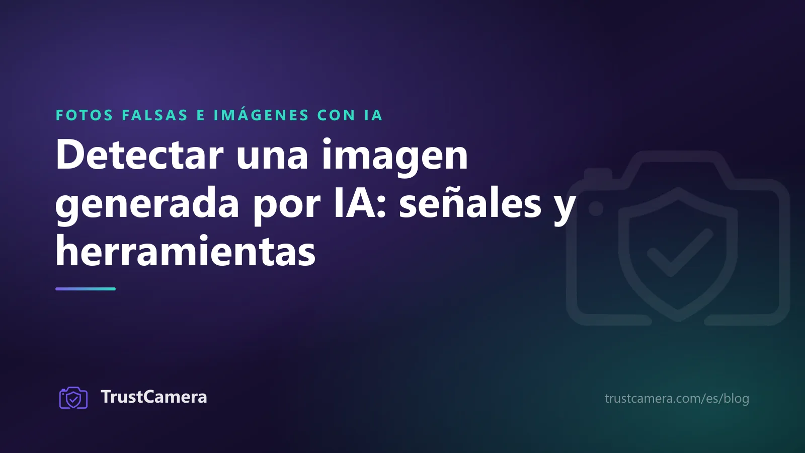 Portada: detectar una imagen generada por IA con seis señales visuales y cuatro herramientas