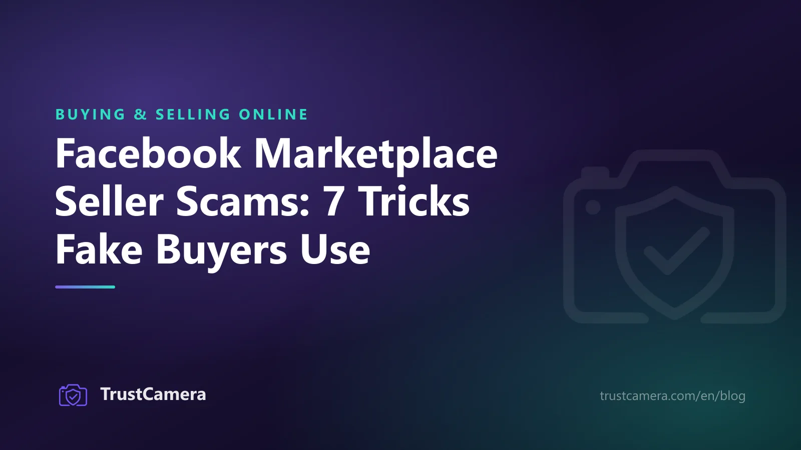 Cover image: Facebook Marketplace seller scams, seven tricks fake buyers use