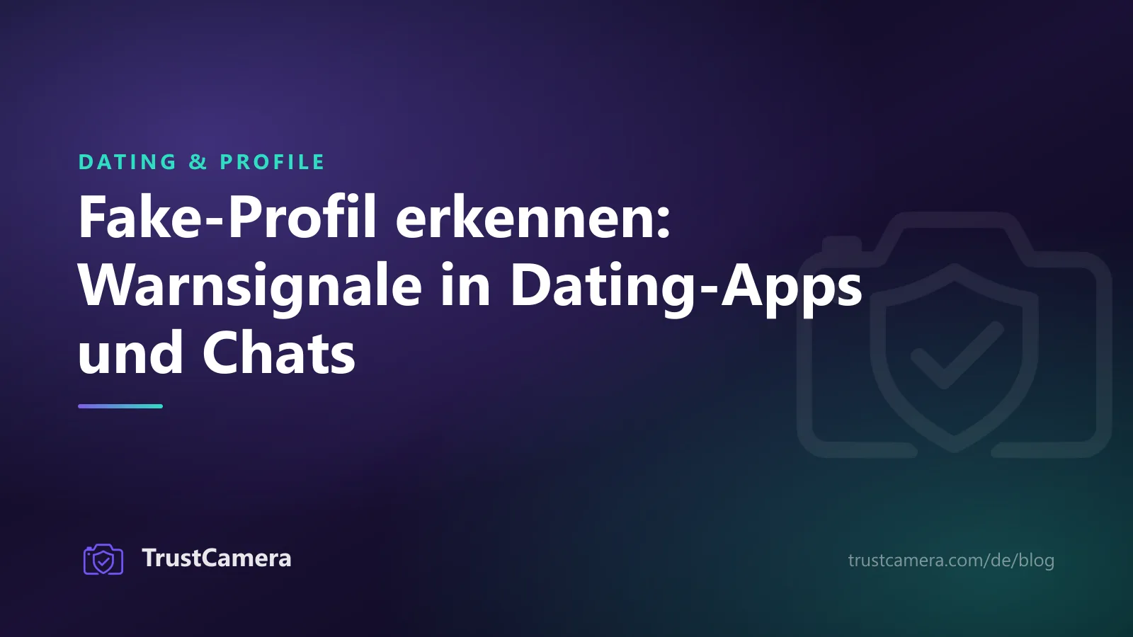 Titelbild: Fake-Profil erkennen, Warnsignale in Dating-Apps und Chats