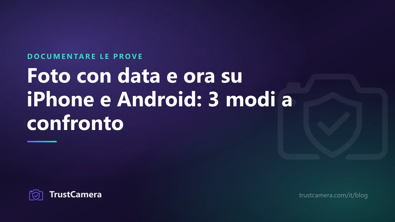 Immagine di copertina: foto con data e ora su iPhone e Android, tre modi a confronto