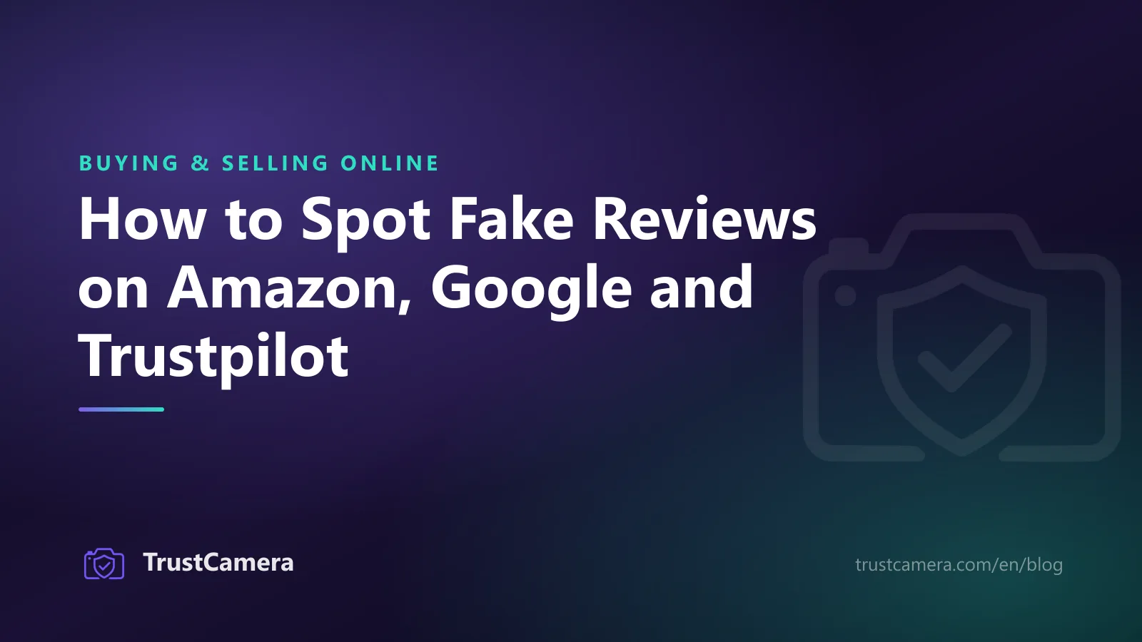 Cover image: how to spot fake reviews on Amazon, Google and Trustpilot