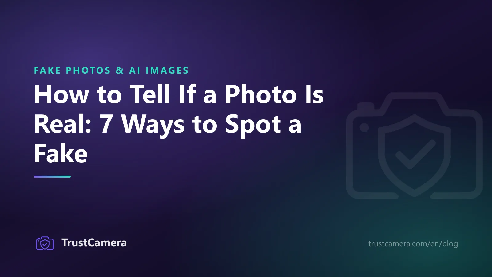Cover image: how to tell if a photo is real, with seven ways to spot a fake