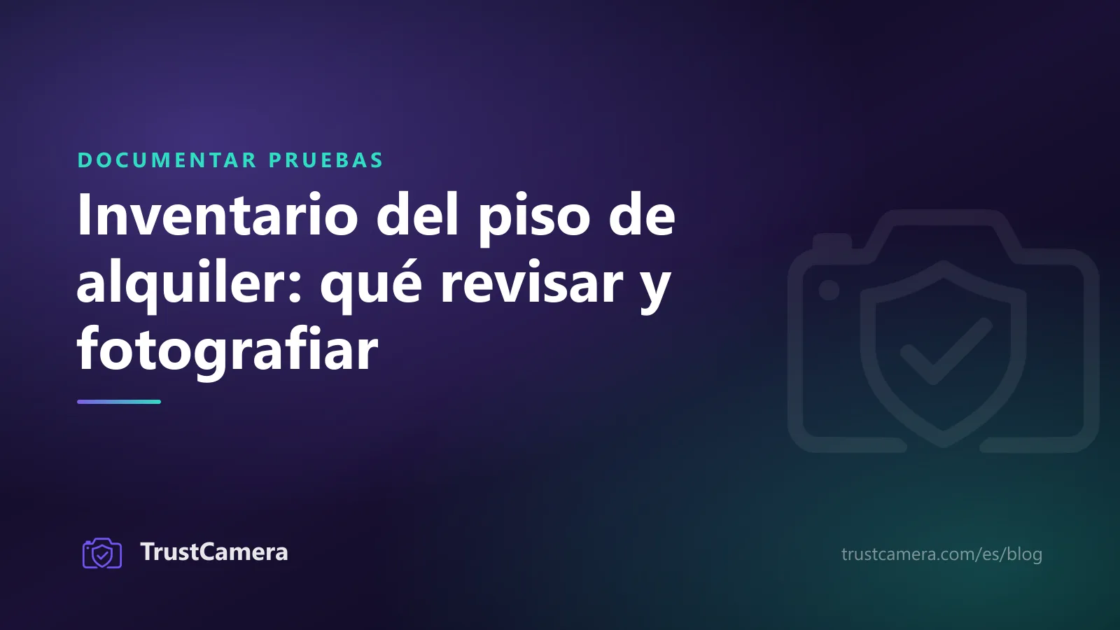 Portada: inventario del piso de alquiler, qué revisar y fotografiar al entrar