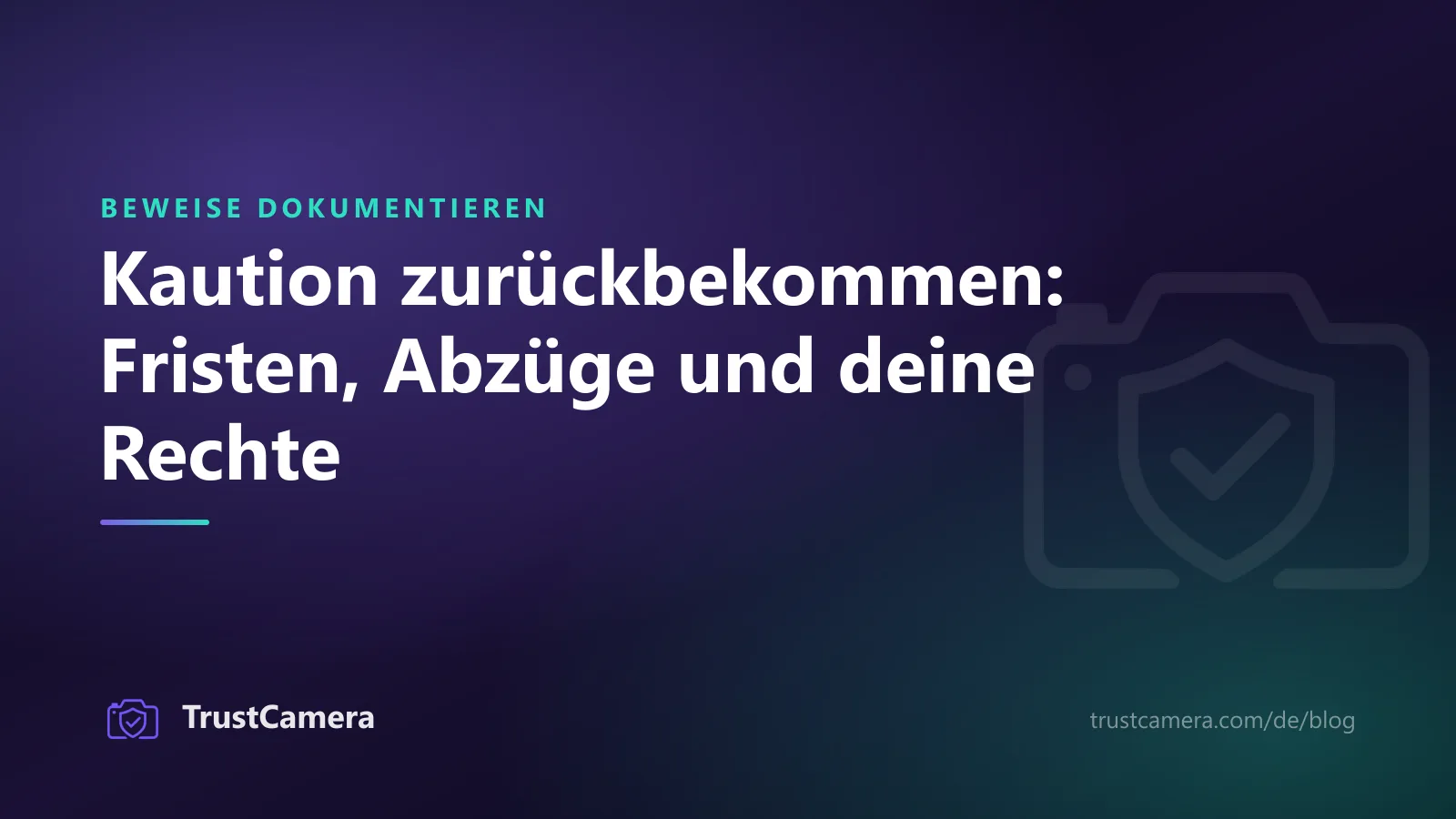 Titelbild: Kaution zurückbekommen, Fristen und erlaubte Abzüge nach dem Auszug