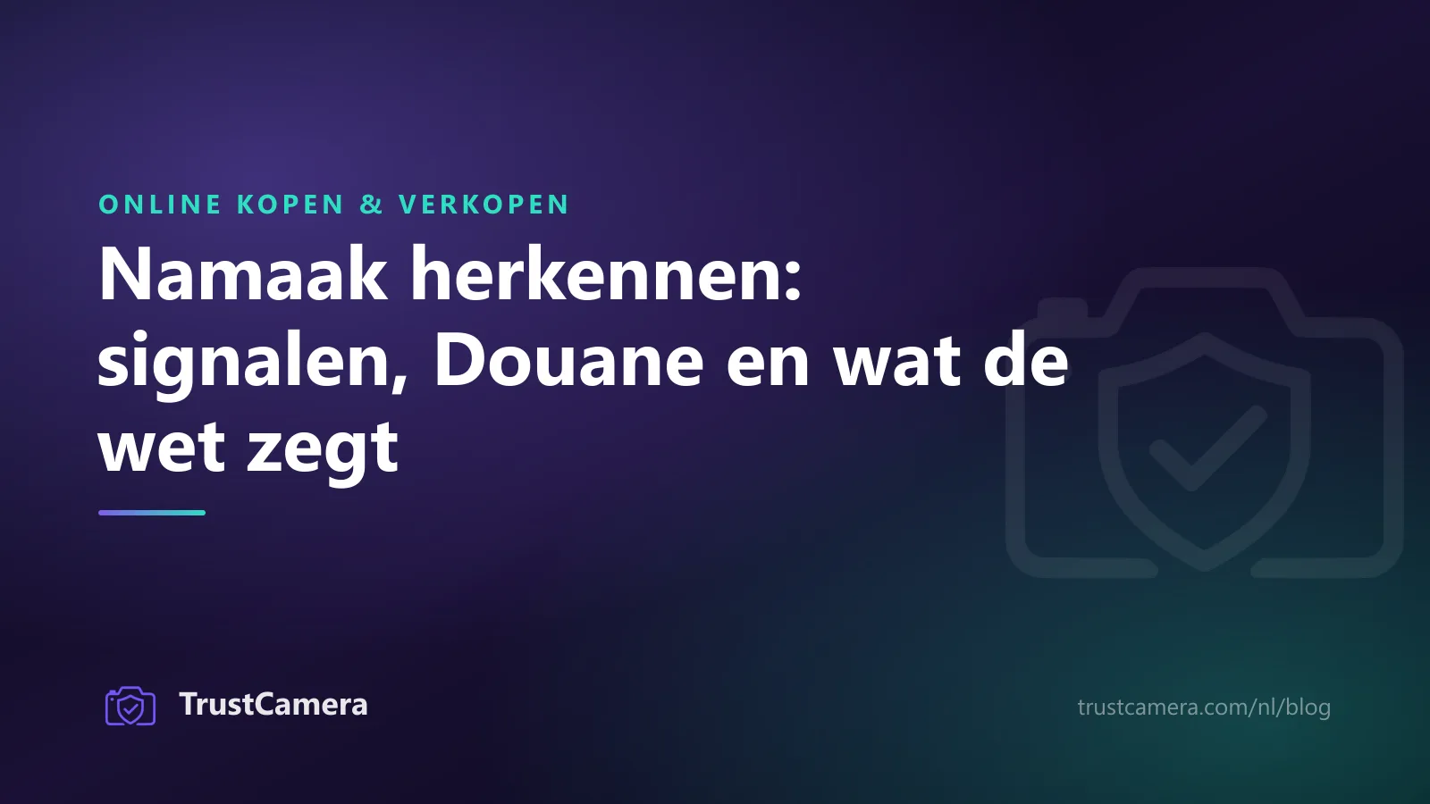 Omslagafbeelding: namaak herkennen, de signalen, de Douane en wat de wet zegt