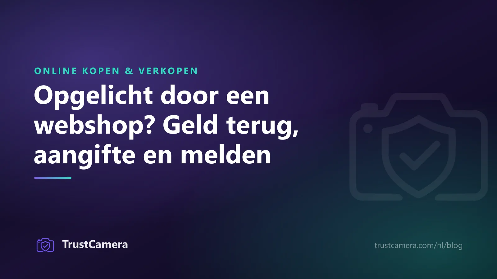 Omslagafbeelding: opgelicht door een webshop, geld terugvragen, aangifte doen en de nepwebshop melden