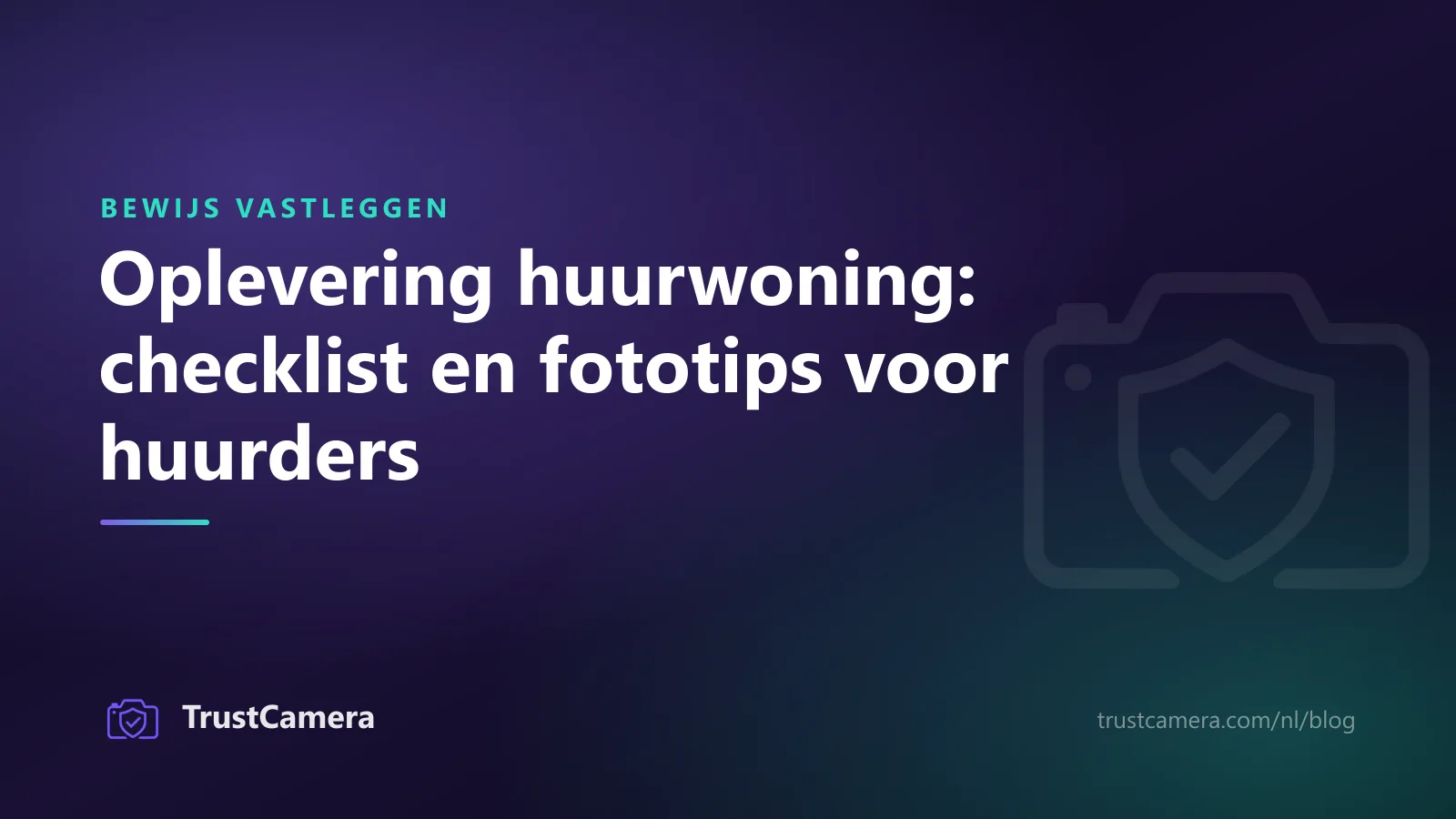 Omslagafbeelding: oplevering huurwoning, checklist en fototips voor huurders