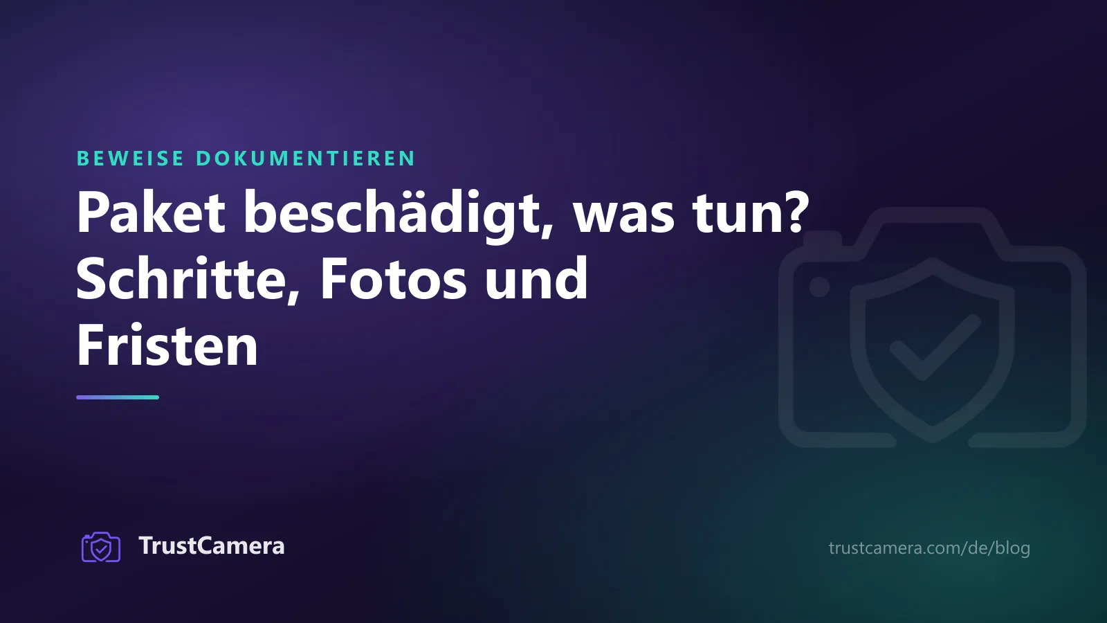 Titelbild: Paket beschädigt, was tun? Schritte, Fotos und Fristen für die Reklamation