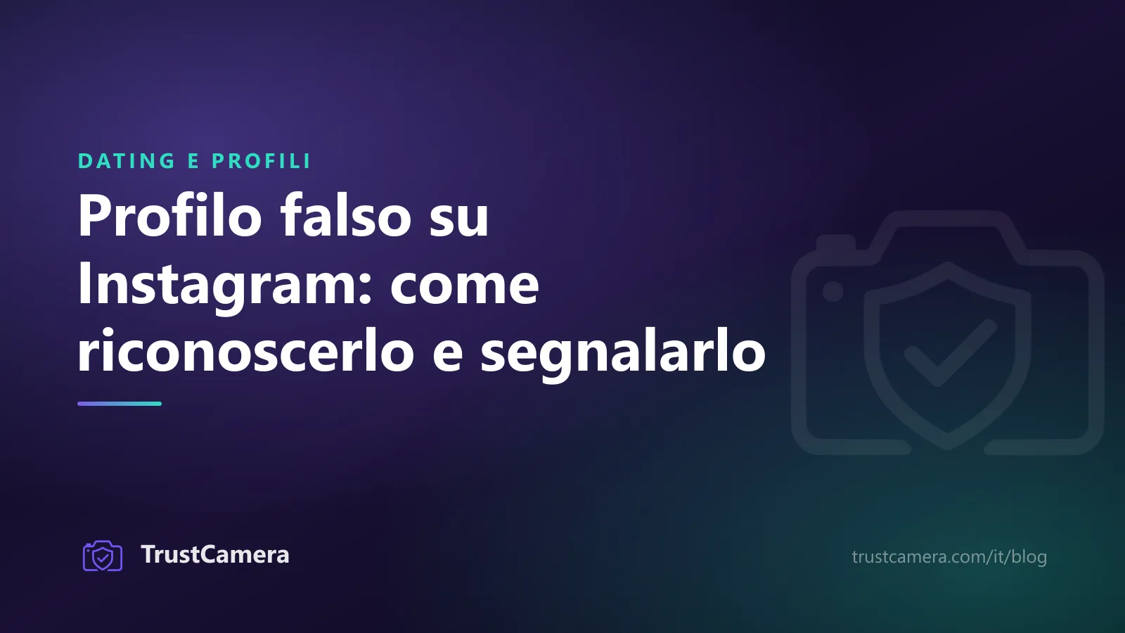 Immagine di copertina: come riconoscere e segnalare un profilo falso su Instagram