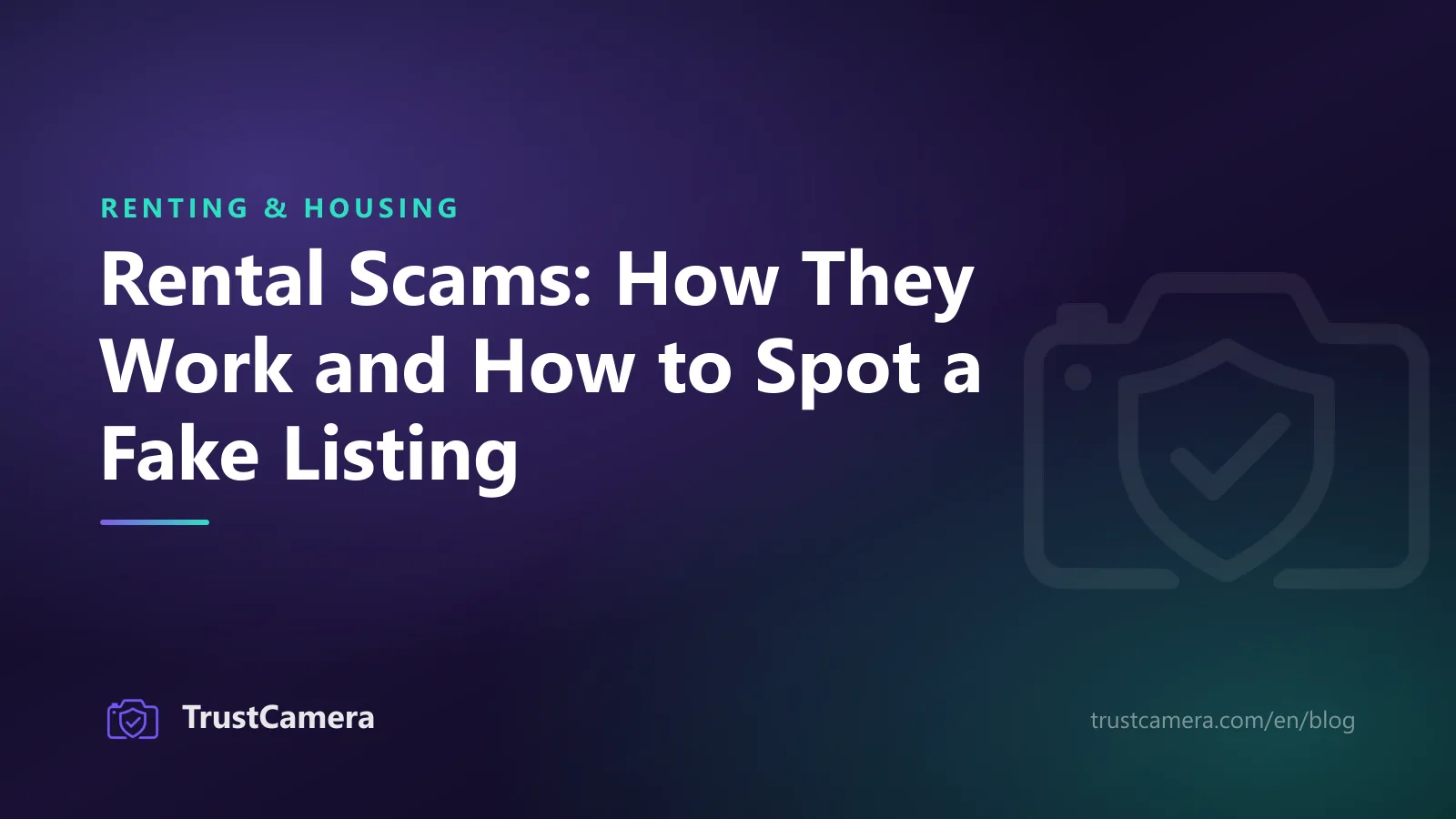 Cover image: rental scams, how they work and how to spot a fake listing