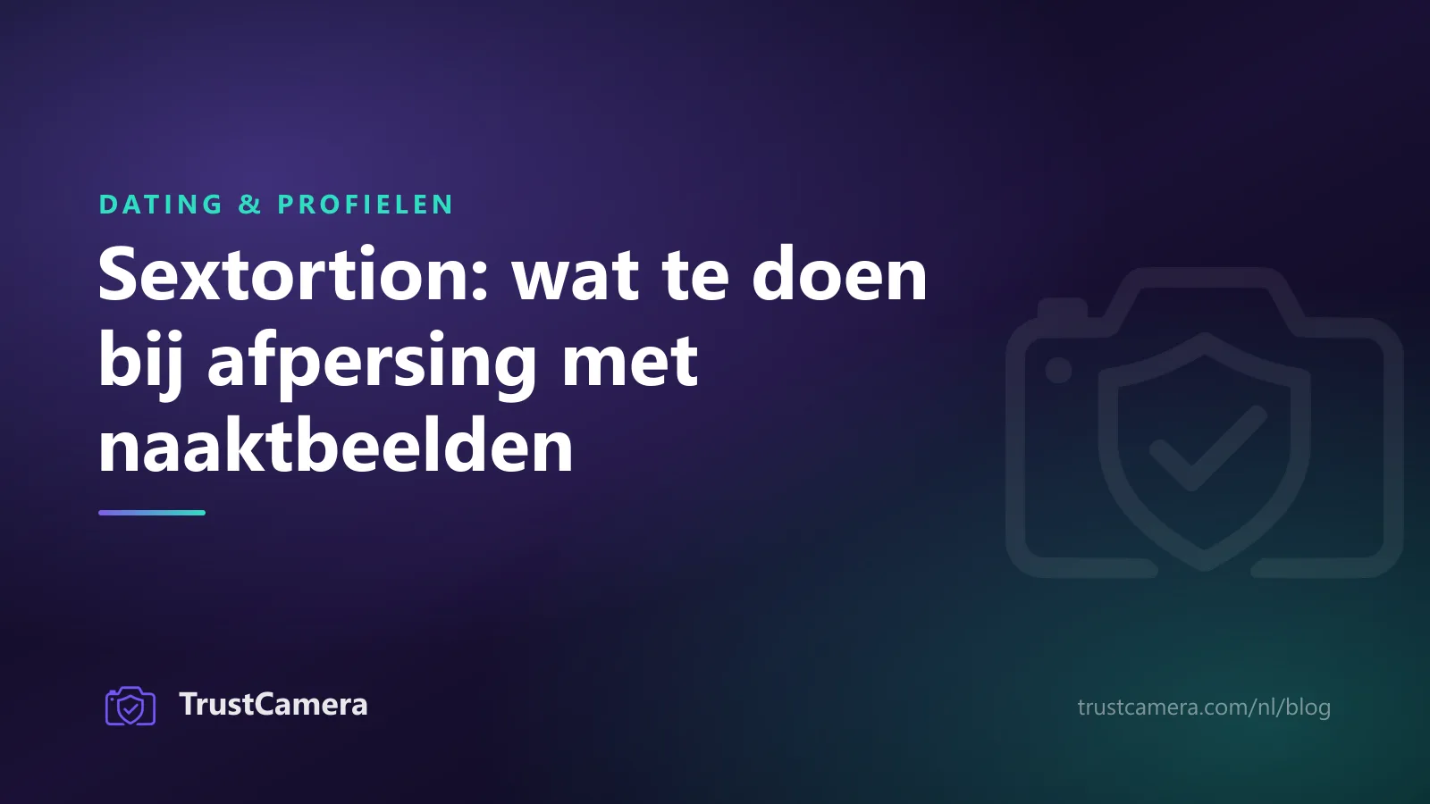 Omslagafbeelding: sextortion, wat te doen bij afpersing met naaktbeelden