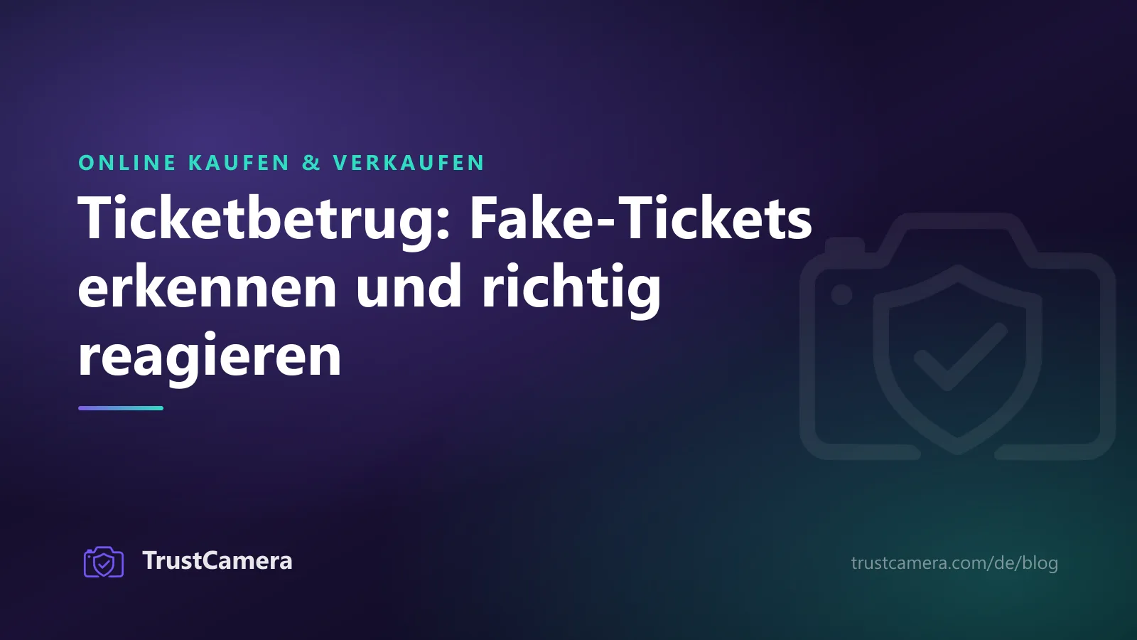 Titelbild: Ticketbetrug, Fake-Tickets erkennen und richtig reagieren
