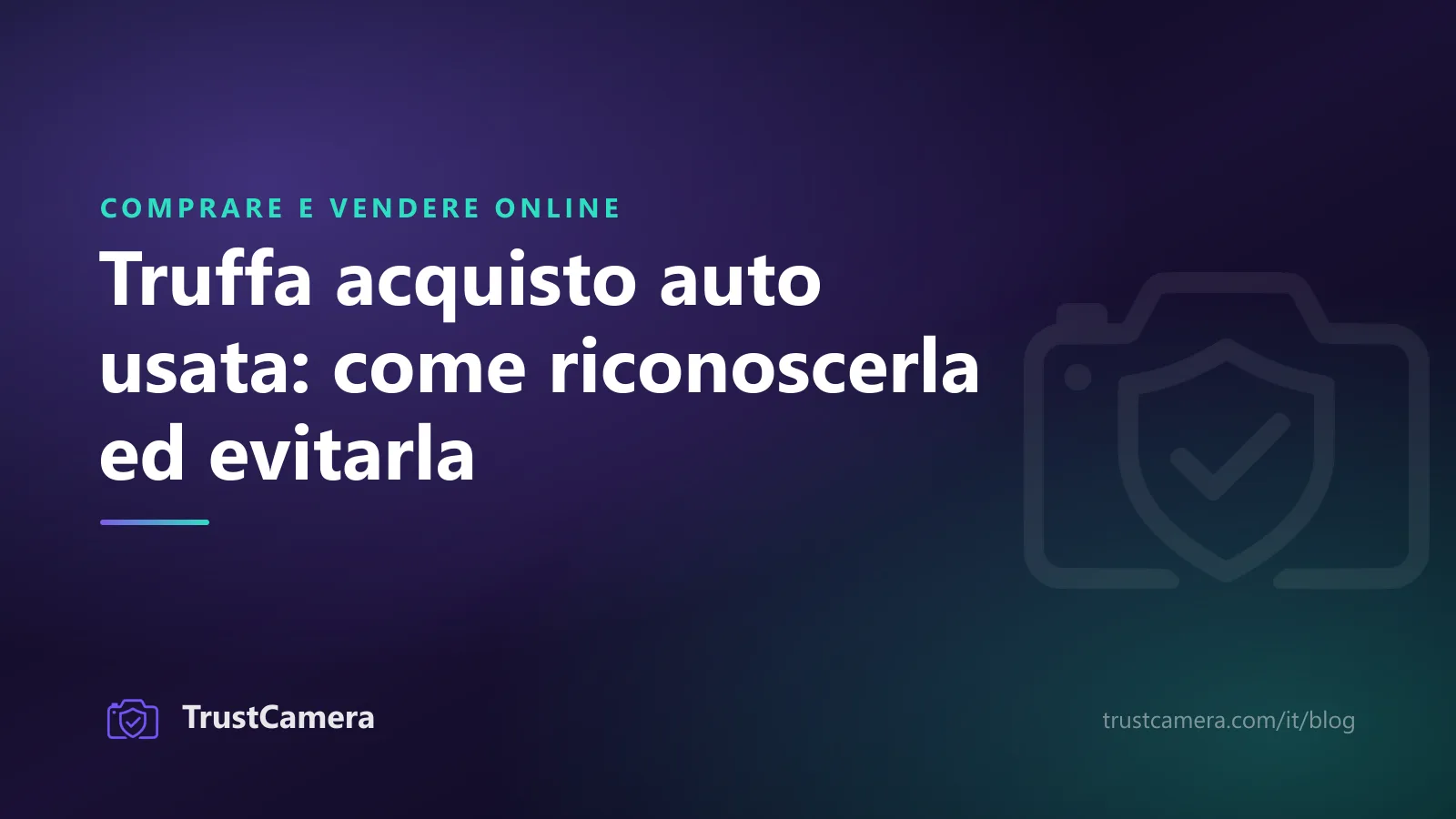 Copertina: truffa acquisto auto usata, come riconoscerla ed evitarla