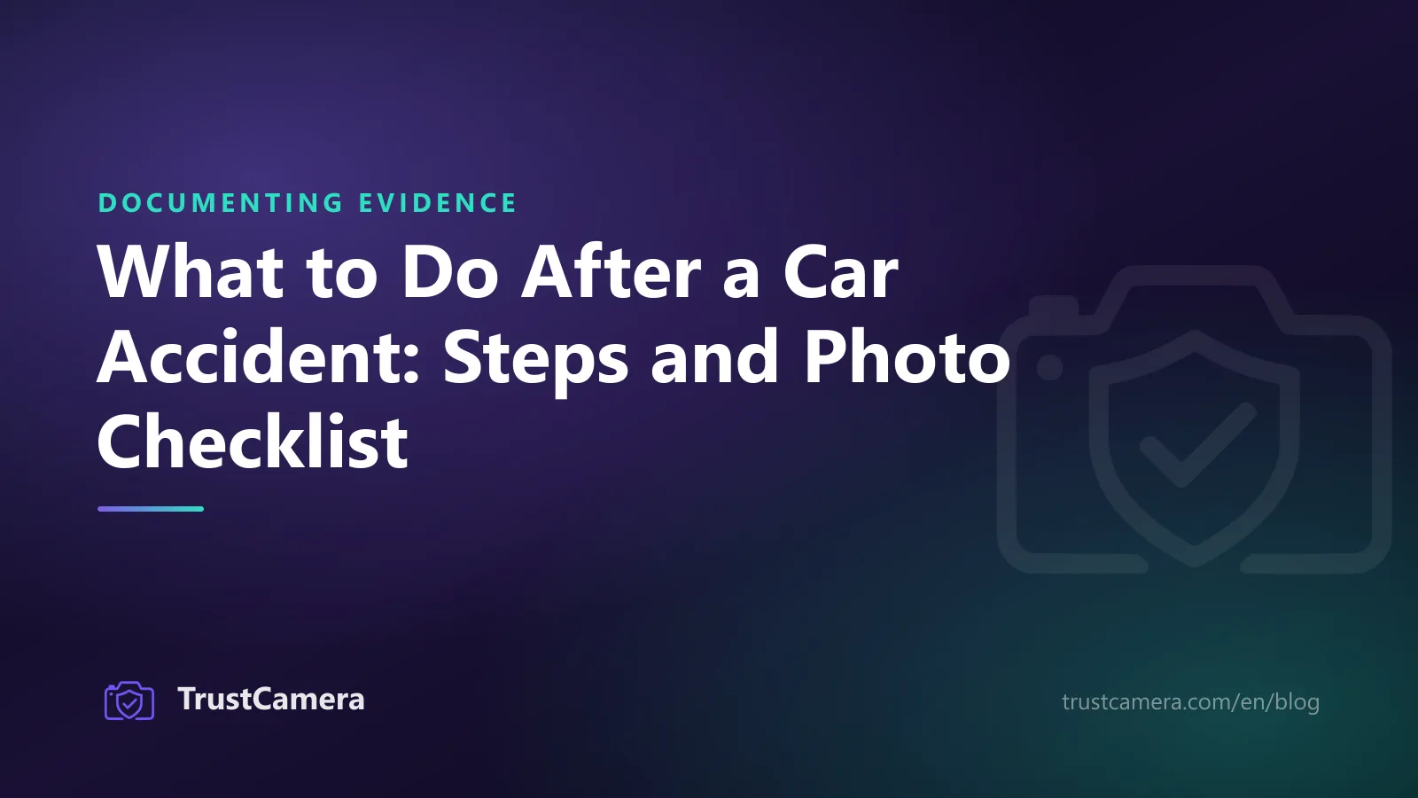 Cover image: what to do after a car accident, the steps and a photo checklist