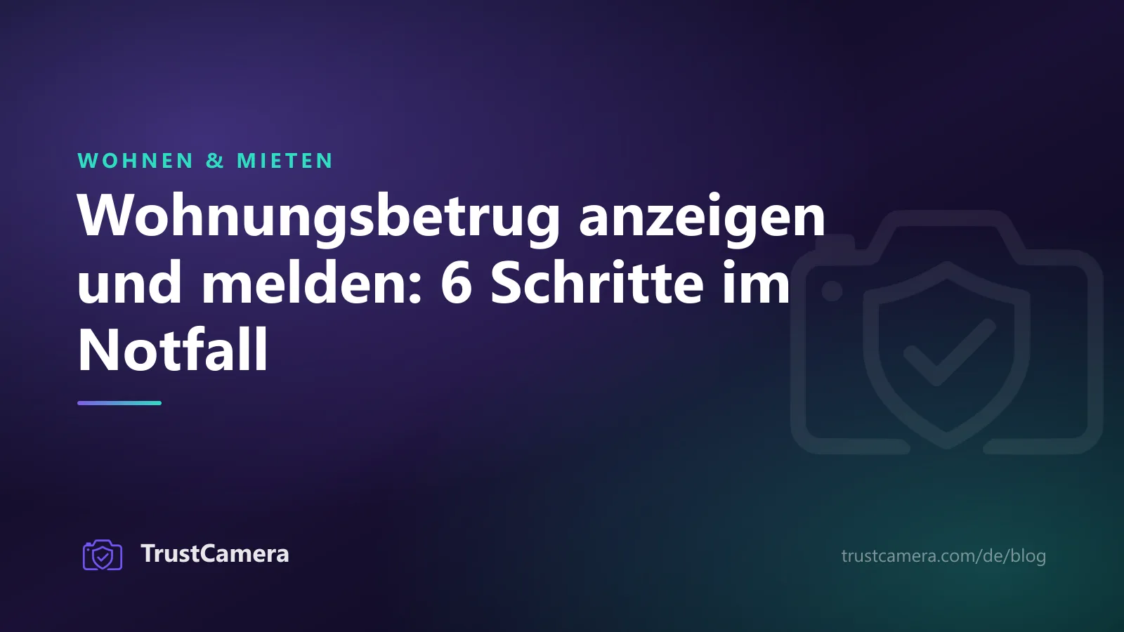 Titelbild: Wohnungsbetrug anzeigen und melden, sechs Schritte im Notfall